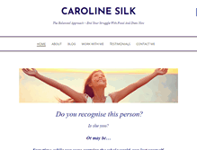 Tablet Screenshot of carolinesilk.com